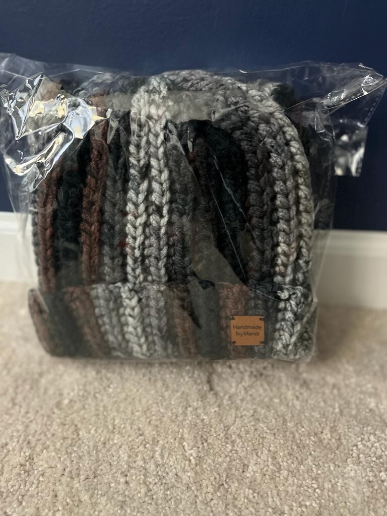 handmade hat and scarf set