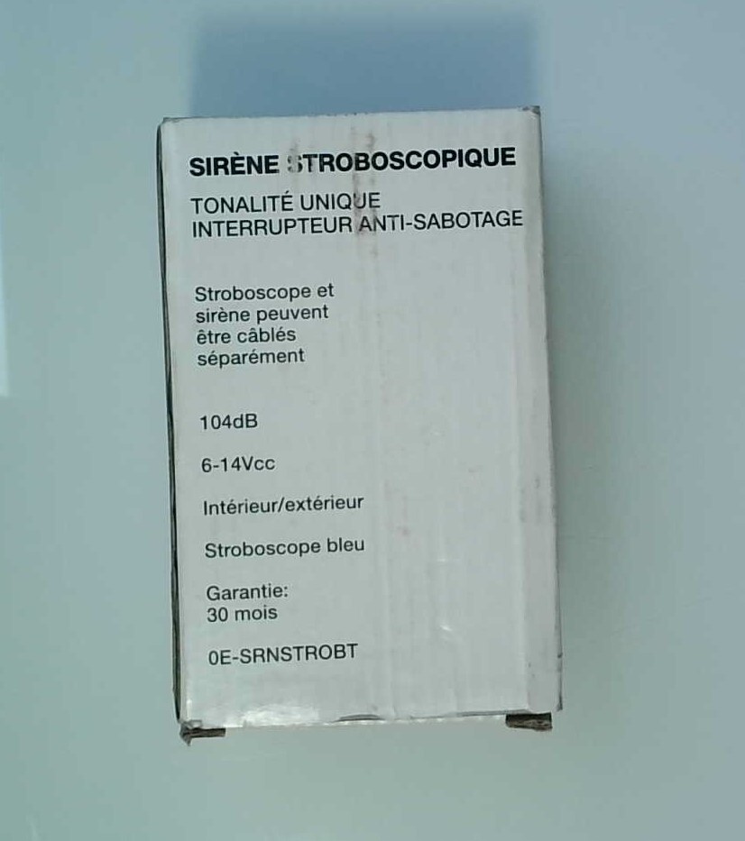 W BOX OE-SRNSTROBT Siren Strobe Single-Tone Tamper Switch