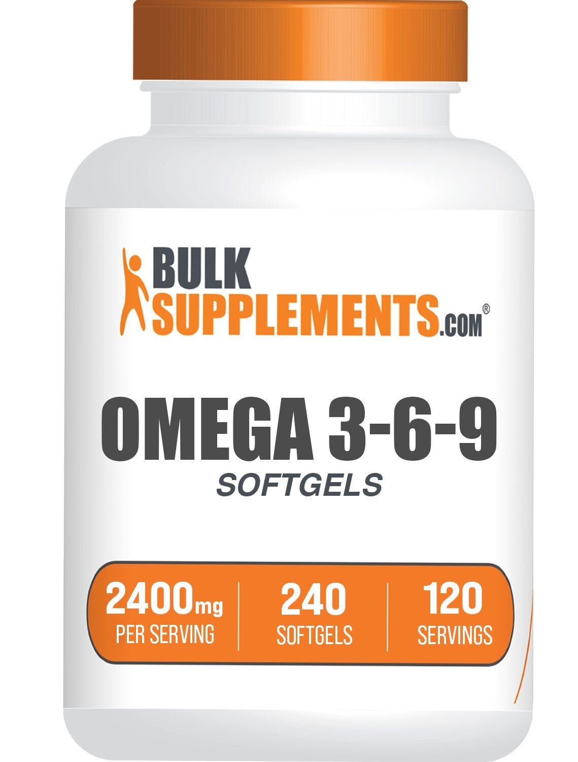 BulkSupplements Omega 3-6-9 Softgels - 2400 mg per Serving - 240 Softgels