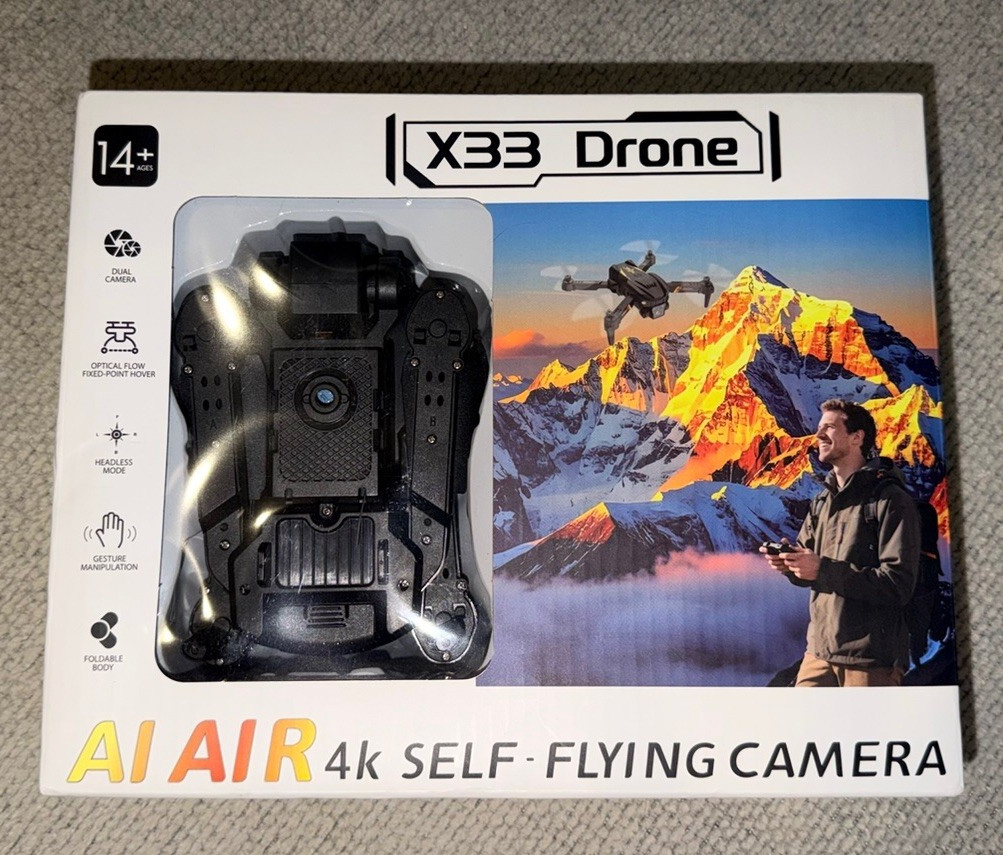 AI AIR X33 4K Camera Drone Obstacle Avoidance Gesture Control Wi-Fi FPV