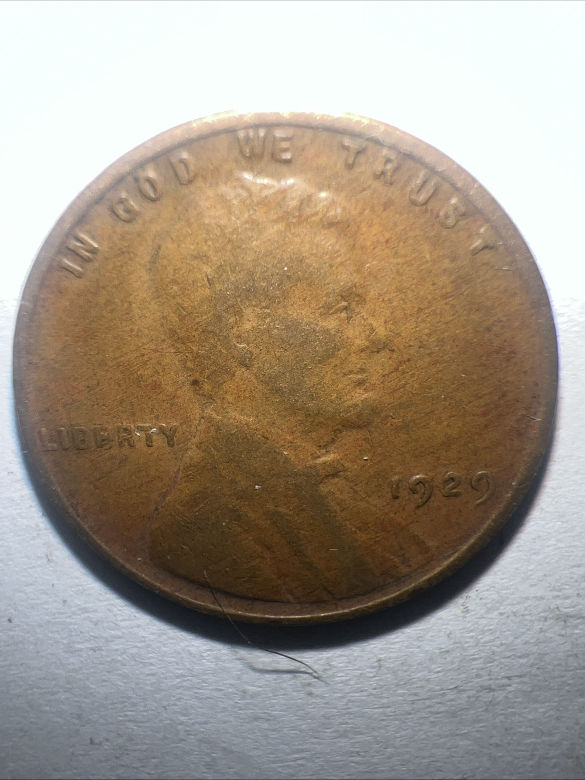 1929 Lincoln Wheat Cent No Mint Mark Fine