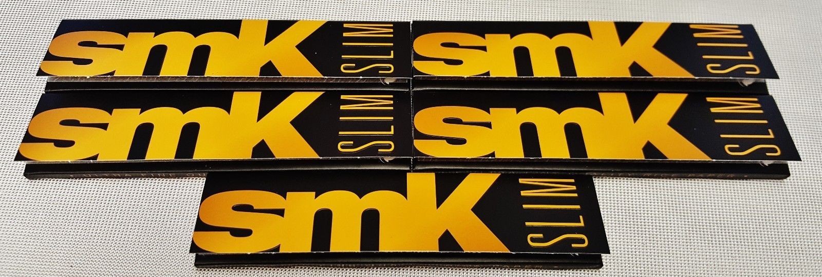 5 Packs SMK King Size Slim Ultra Fine Rolling Papers Free Shipping