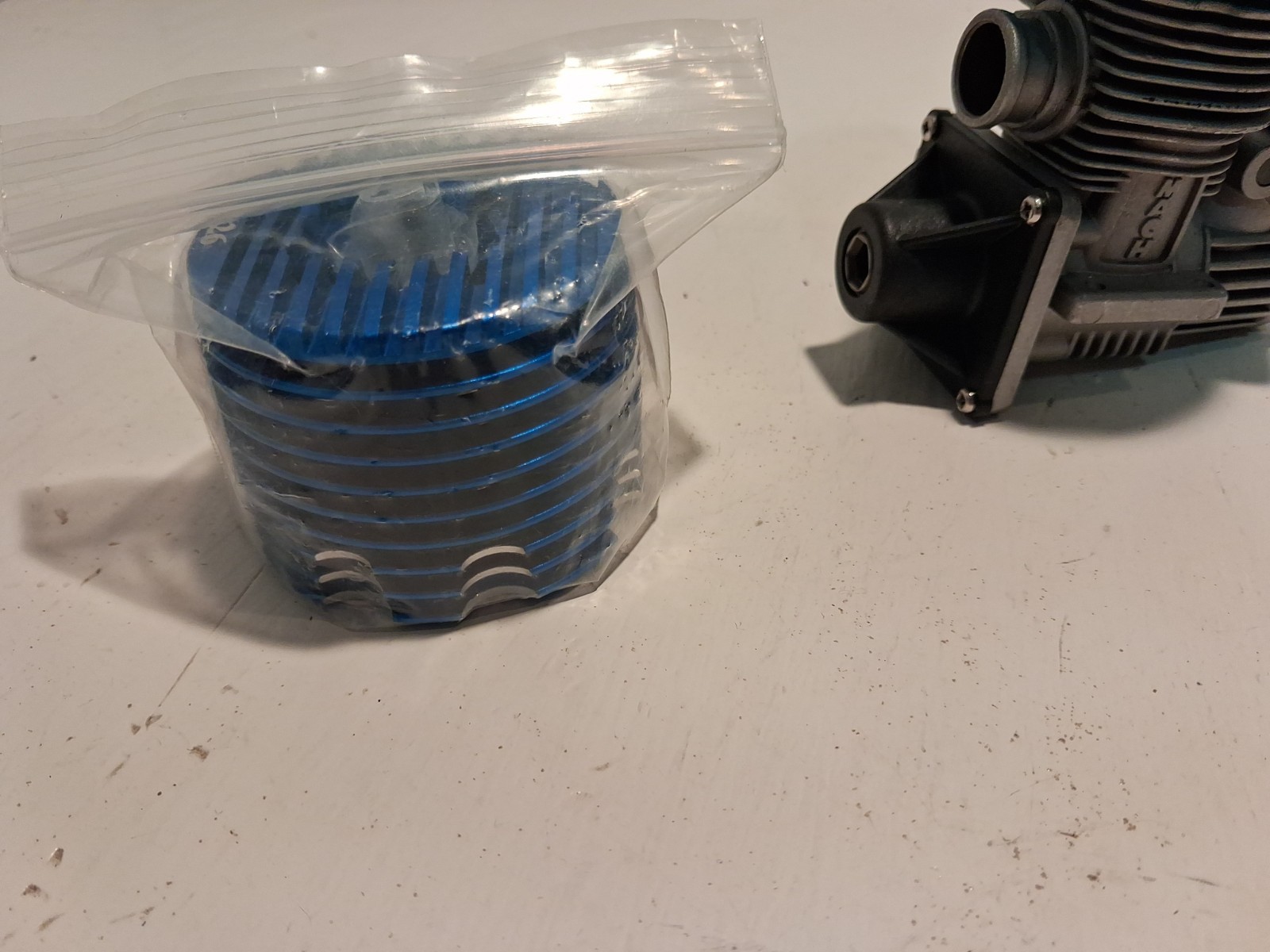New Vintage Dynamite Mach 26C Nitro RC Engine and Head
