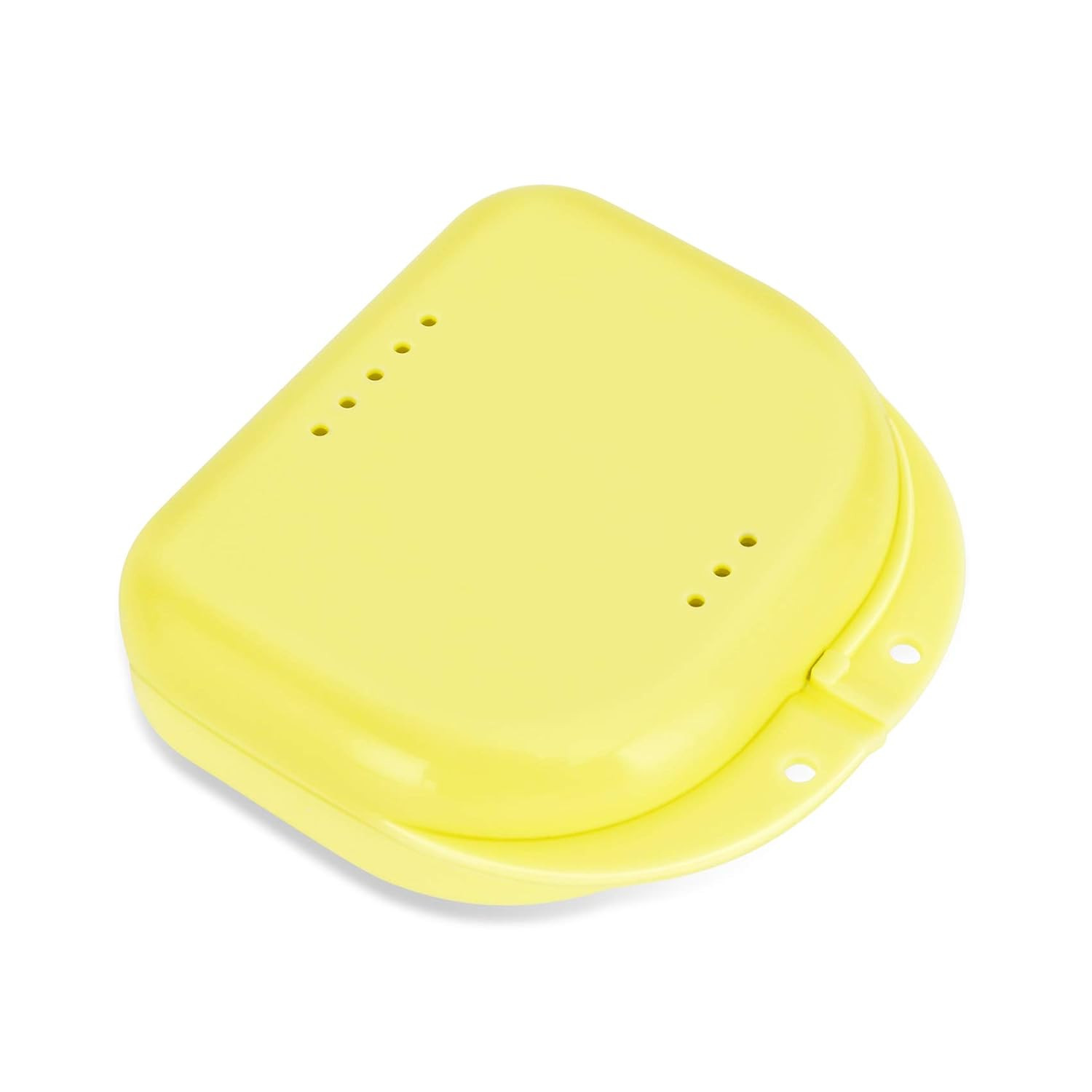 Mouth Guard Container Orthodontic Retainer Carry Case with Vent Holes, Denture H