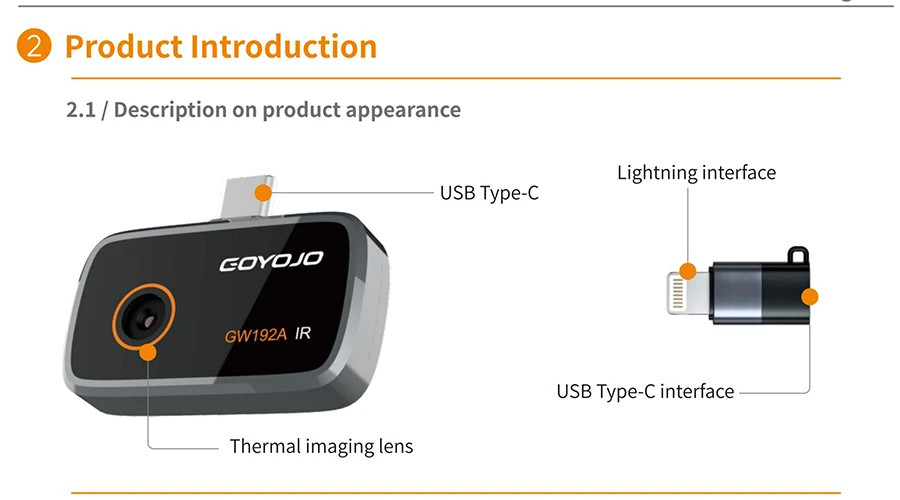 Thermal Imaging Camera 192X192 Electronics Thermal Camera Repair iOS Android