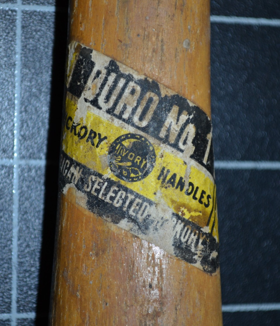 DURO #1 - AMERICAN SELECTED HICKORY - HAMMER HANDLE - 18" - BLACKSMITH / SLEDGE