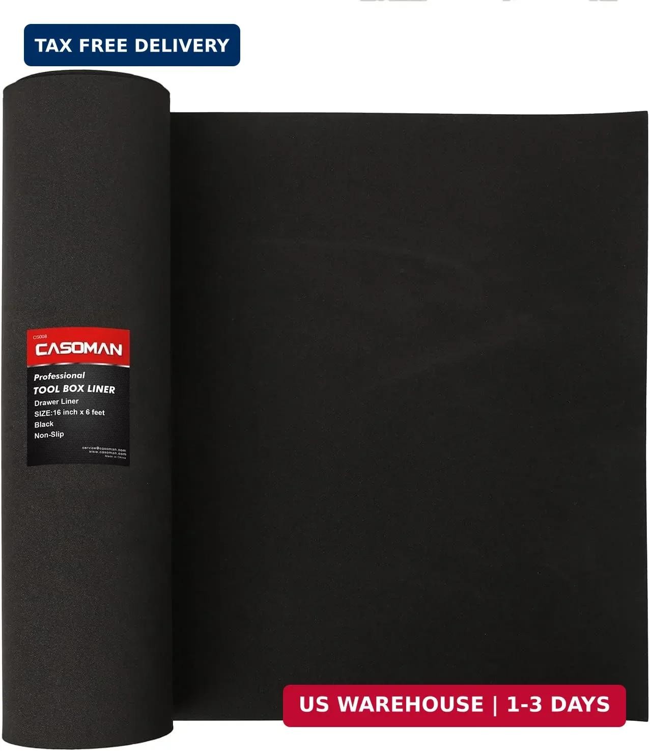 Tool Box Liner Drawer Liners Non Slip Padded Shelf Foam Rubber Roll Mat 16 New