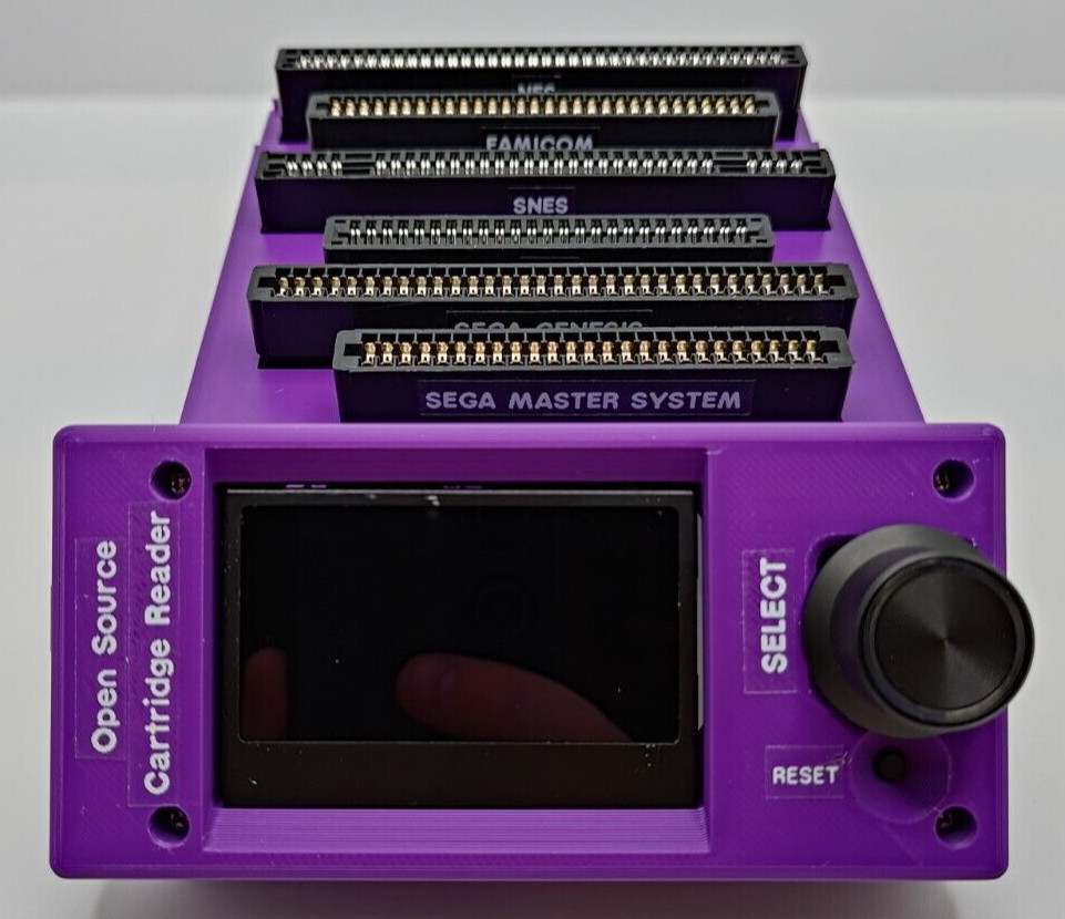 Open Source Cartridge Reader (OSCR - Sanni cart reader) vSelect+RTC, dumper