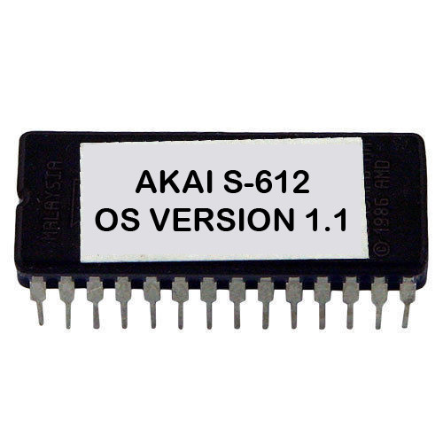 AKAI S-612 firmware update EPROM OS version 1.1 S612 upgrade 80s sampler Rome