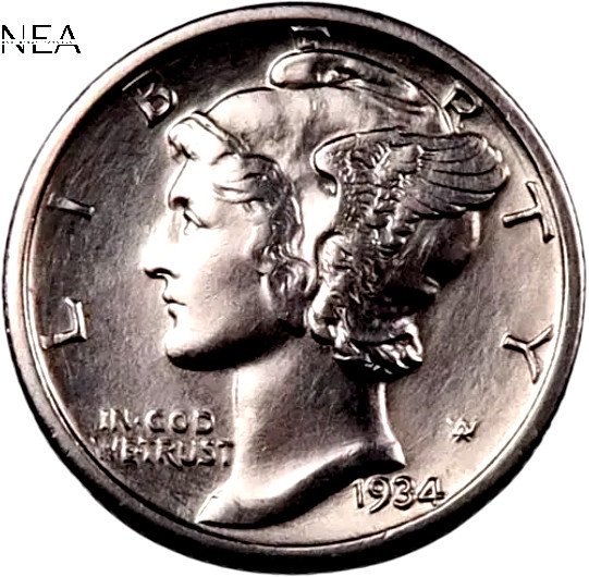 1934 Mercury Dime ~ Choice/Gem BU ~ 90% Silver