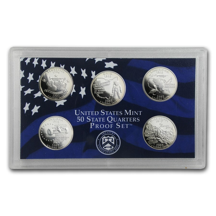 (1) 2002 S United States Proof Set in Original Box with COA