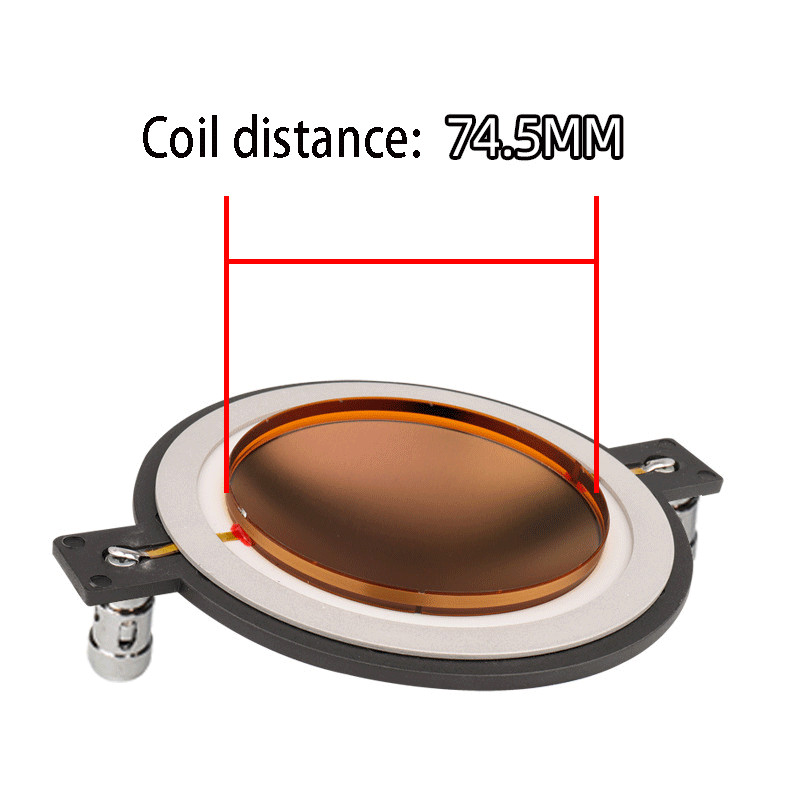 2Pack Diaphragm Replacement 74.5mm Titanium Coil Driver 8 ohm Speaker DE800