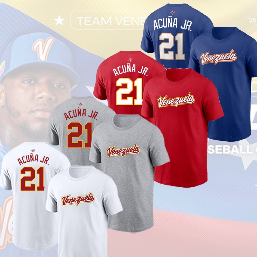 HOT Ronald Acuña Jr #21 Venezuela 2026 World Baseball Name & Number Gift For Fan