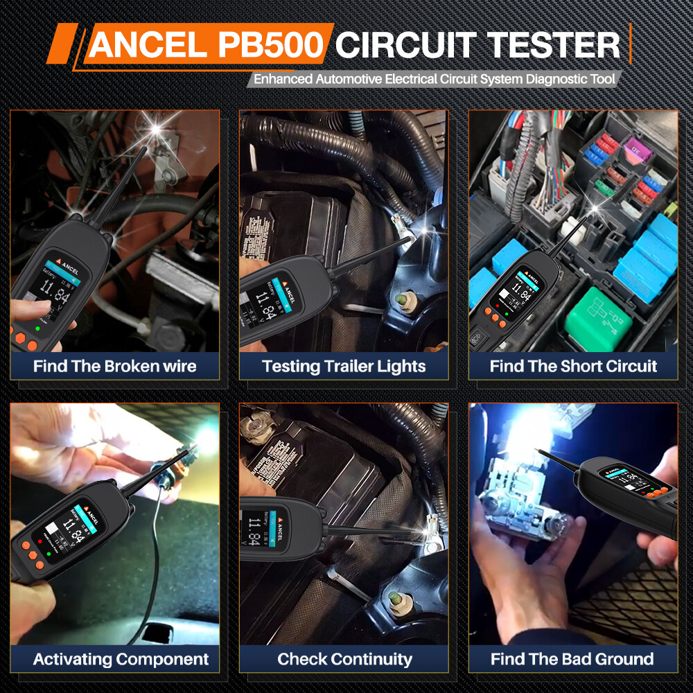Circuit Probe Tester Kit Electrical System Fuel Inject Test DC/AC Voltage Test