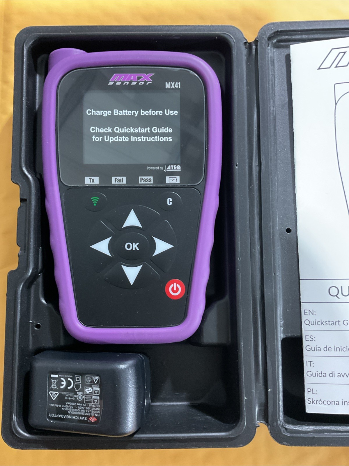 MAX Sensor MX41 TPMS Sensor Activation Tool Powered by ATEQ