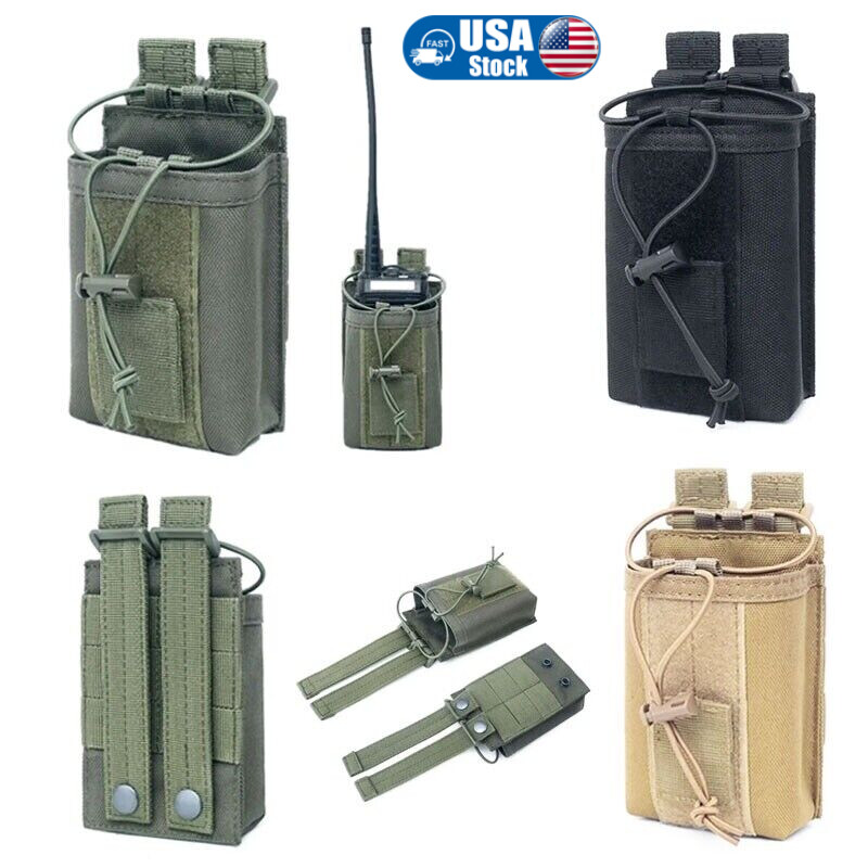 1000D Nylon Molle Walkie Talkie Bag Outdoor Radio Pouch