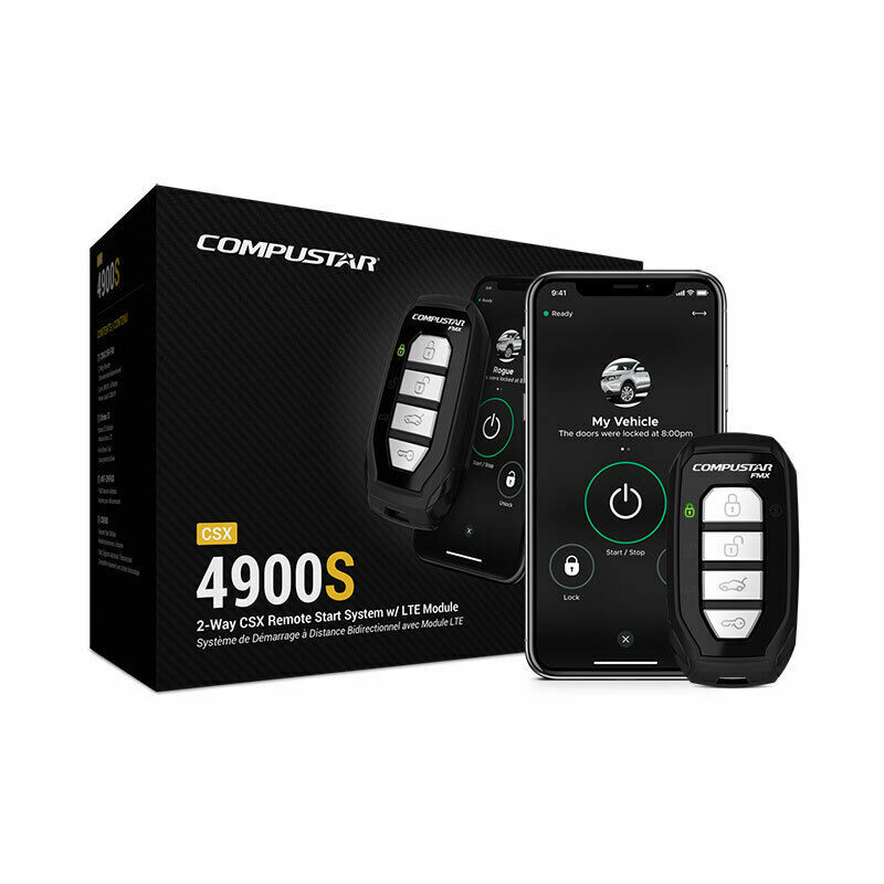 Compustar CSX4900S LED 2-Way  & Drone LTE smartphone control REMOTE START