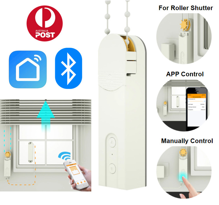 Roller Blinds Shade Motor Chain Shutter Motorised Drive APP Remote Control Solar