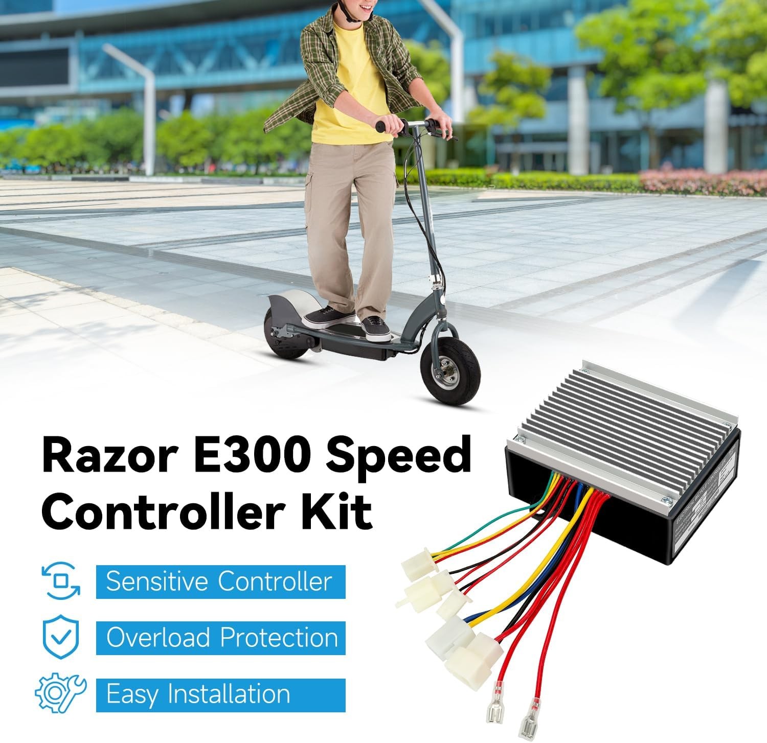 24V Control Module On Off Switch Kit For Razor E200 E300 Electric Scooter MX350