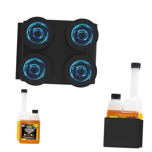 Magnetic Bottle Holder for Hot Shots Diesel 16oz, 88lb Super Suction Black