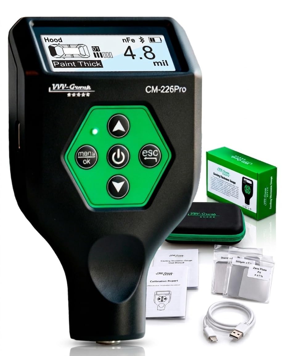 Pro Paint Thickness Gauge CM-226 w/ Bluetooth App for iOS & Android