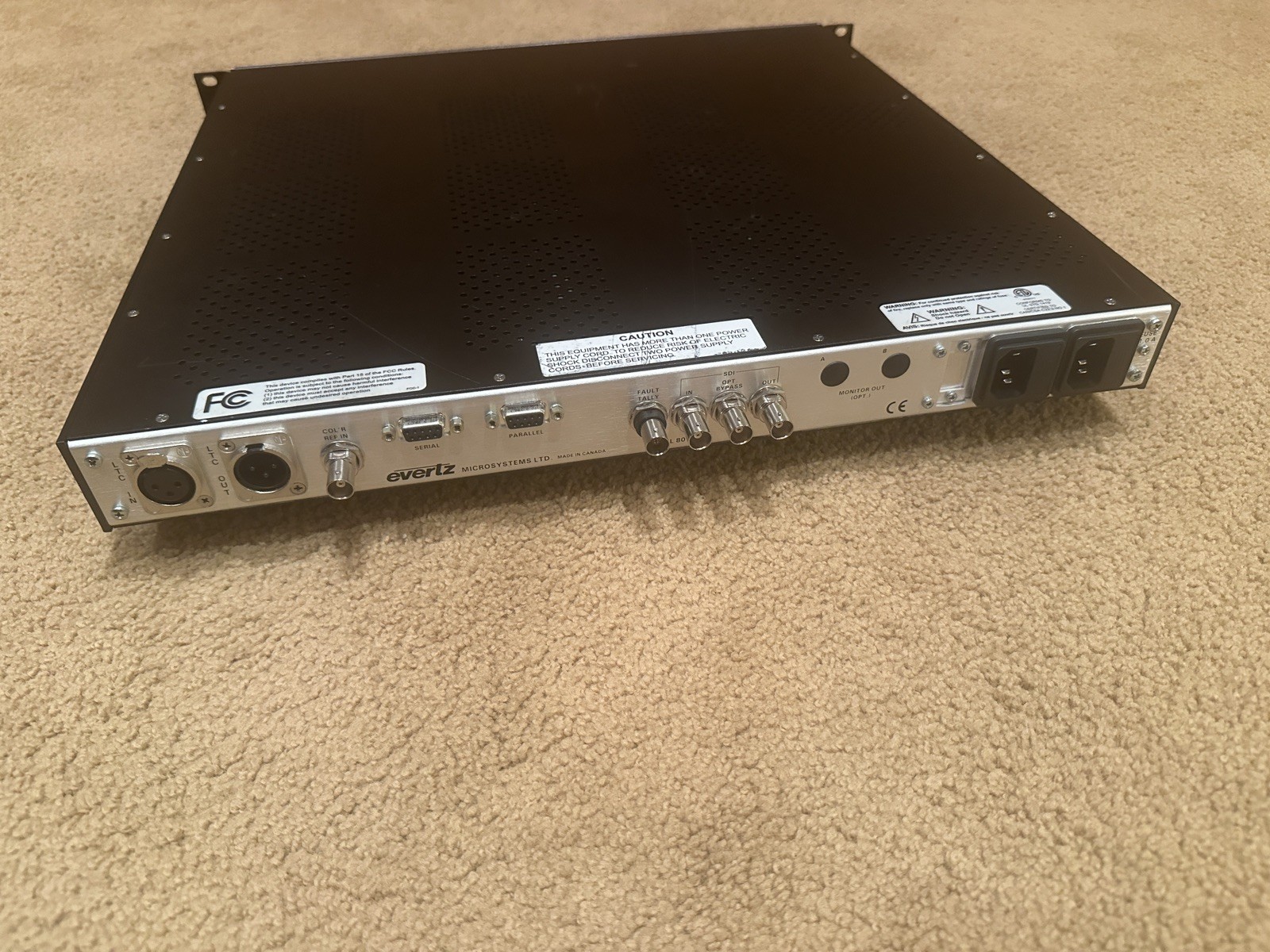 Evertz 8010TM SDI Time Code Master, Used Good Condition
