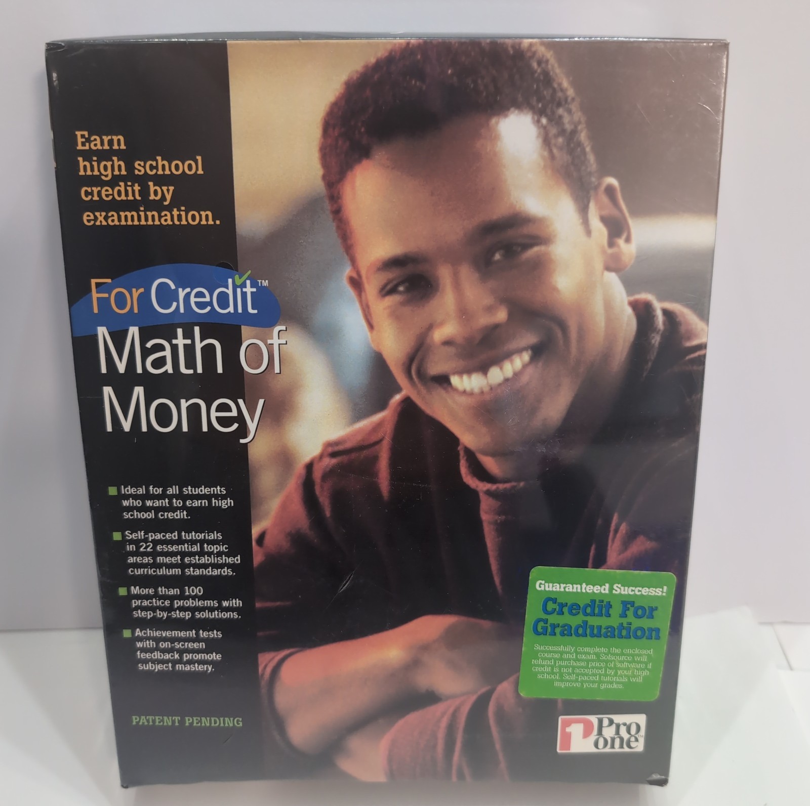 Pro One Math Of Money PC CD-ROM Big Box Software Win 3.1 95 Educational Sealed