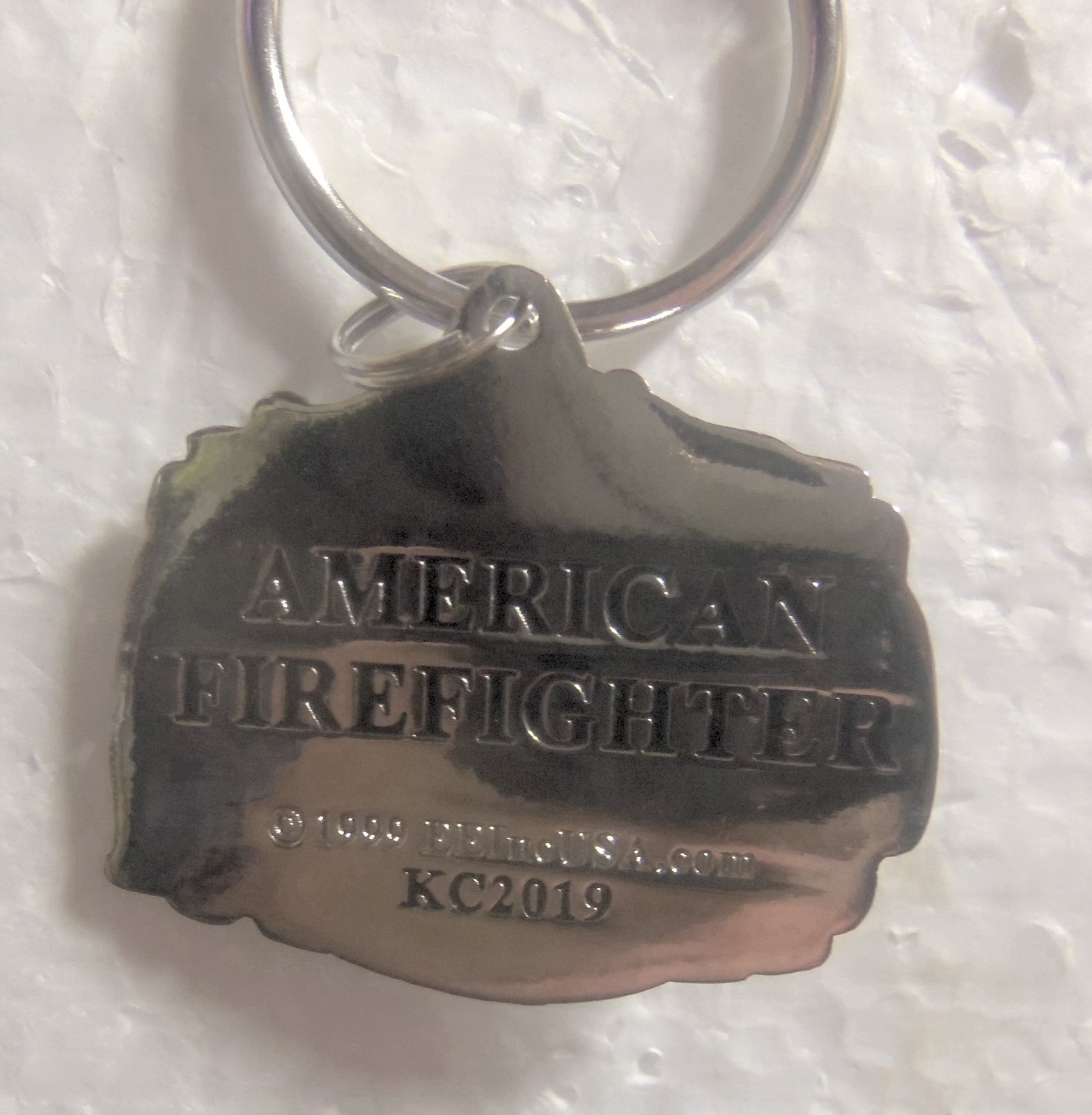 American Firefighter - Zinc / Pewter – Double Sided Key Ring