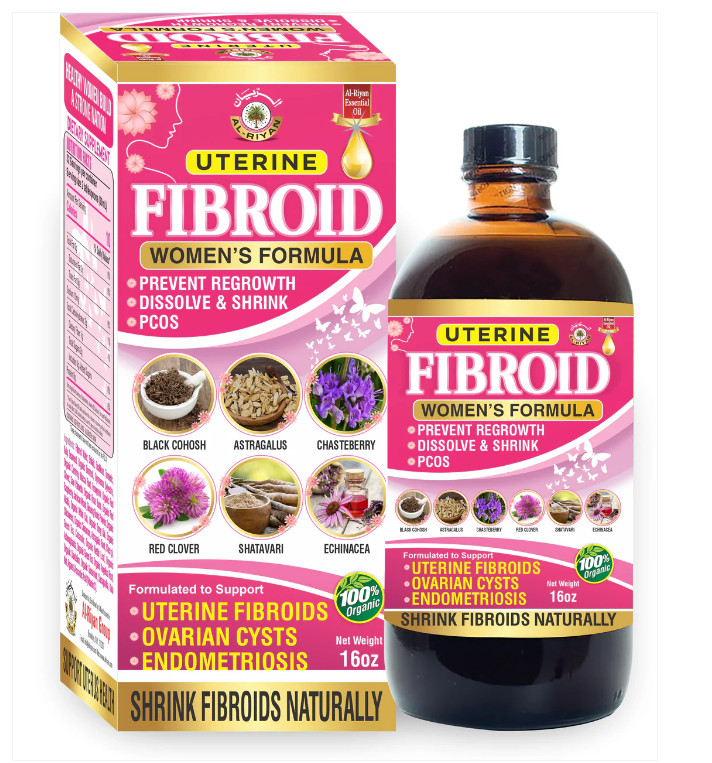 Al Riyan's Uterine Fibroid Women's Formula, Organic Natural Herbal Support 16 oz