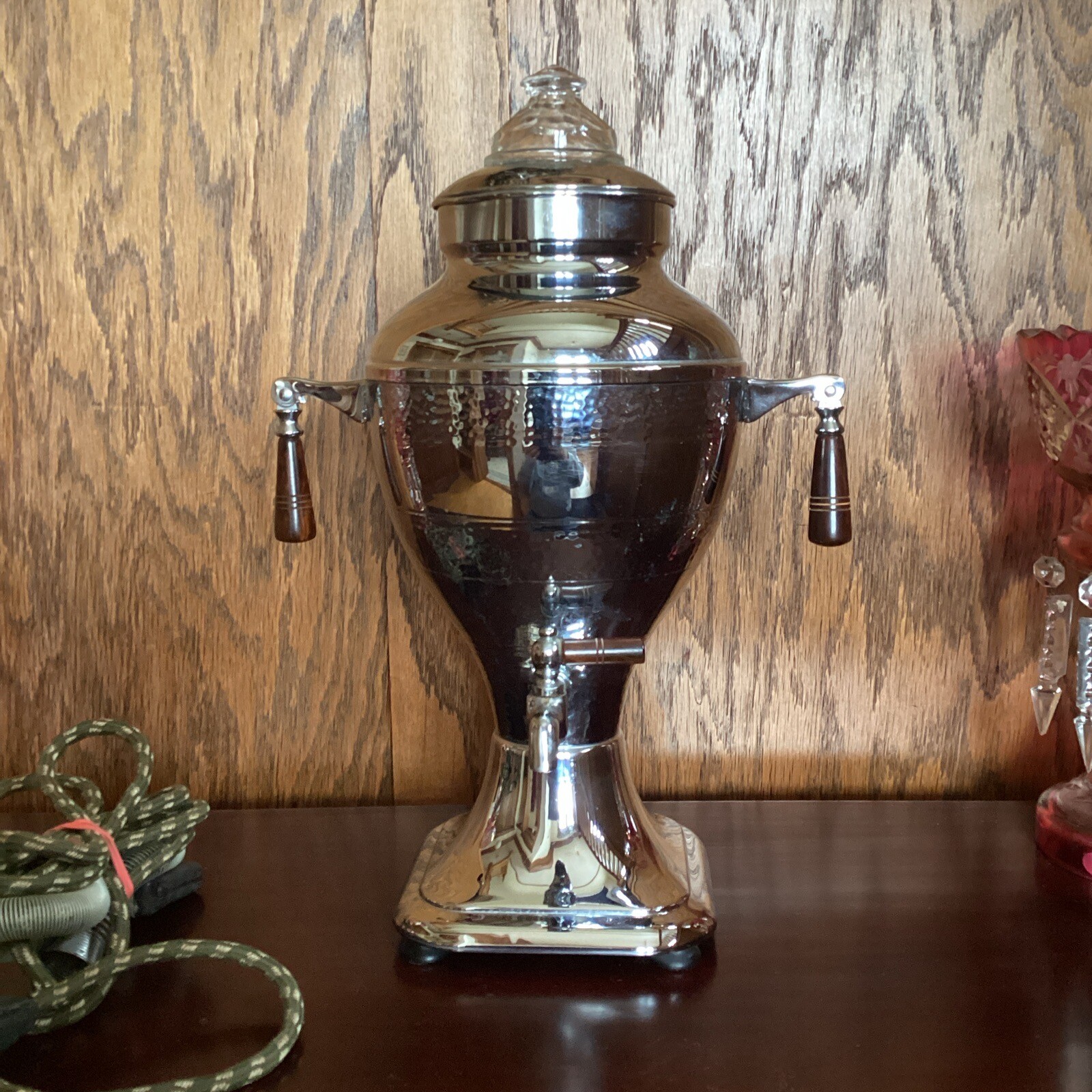 Art Deco Perk-O-MATIC KEYSTONEWARE ELECTRIC PERCOLATOR COFFEE MAKER/bakelite