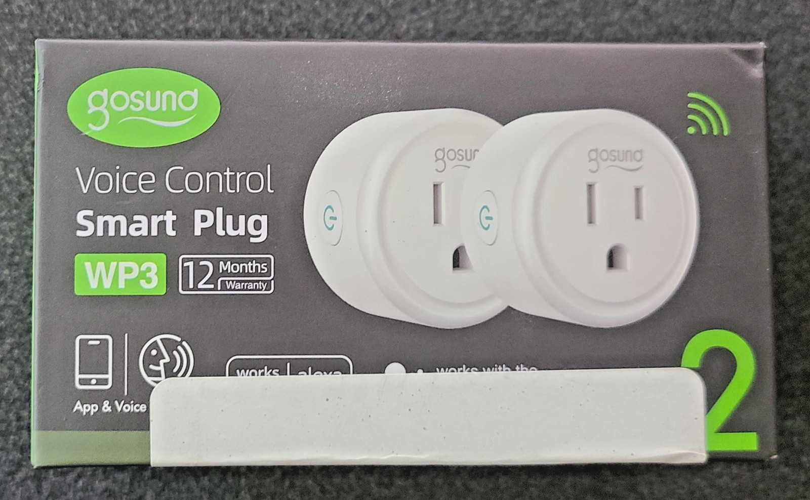 2 Pack Gosund Mini Smart Plug, WiFi Outlet Works with Alexa and Google Home
