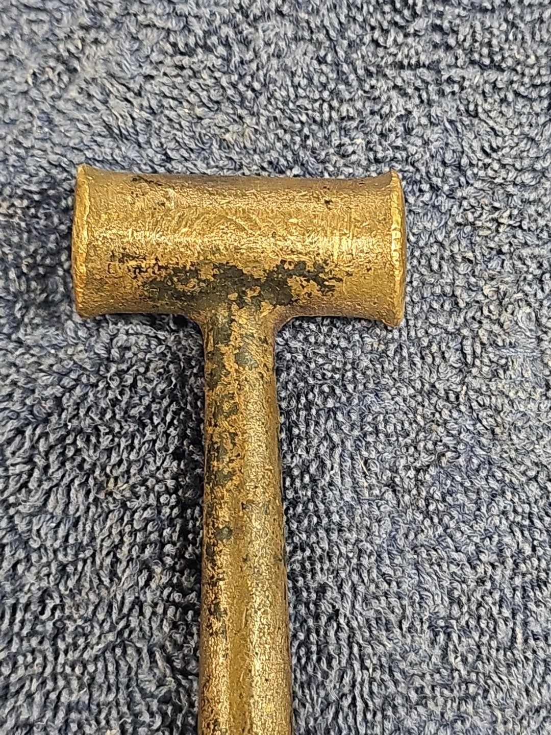 VINTAGE COPPER Hammer W Rare Copper HANDLE TOOl No Spark