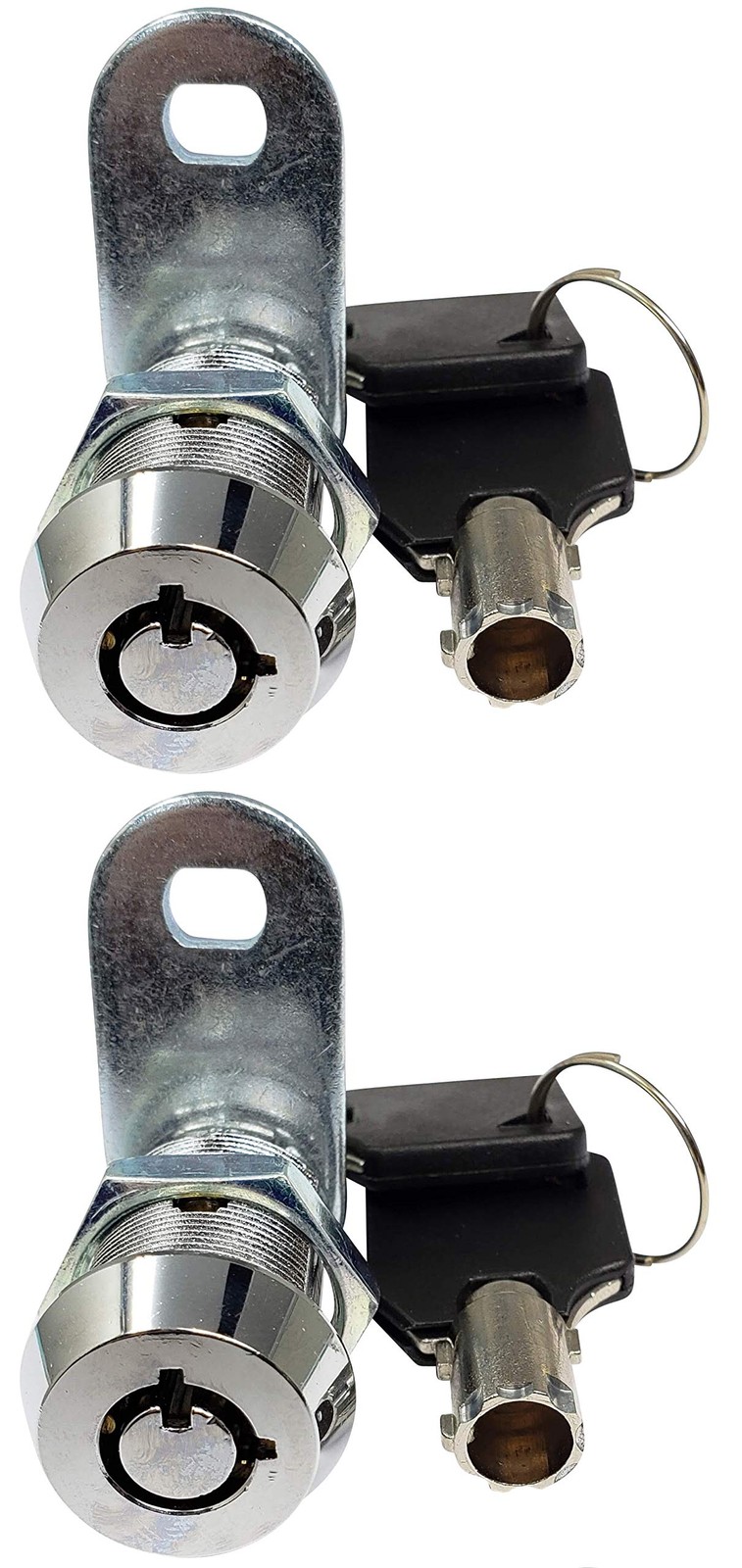 Tubular Cam Lock Keyed Alike RV Compartment Storage Cabinet Chrome 2 Pcs
