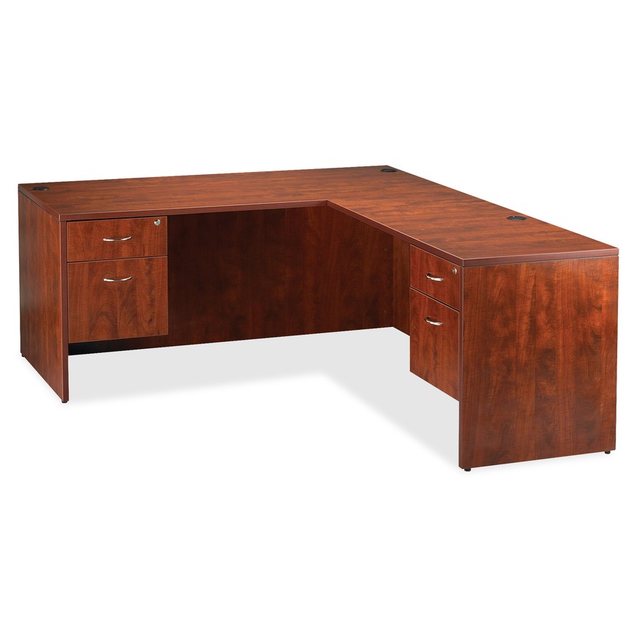 Lorell LLR69903 Rectangular Desk Shell 30"W Cherry Laminate