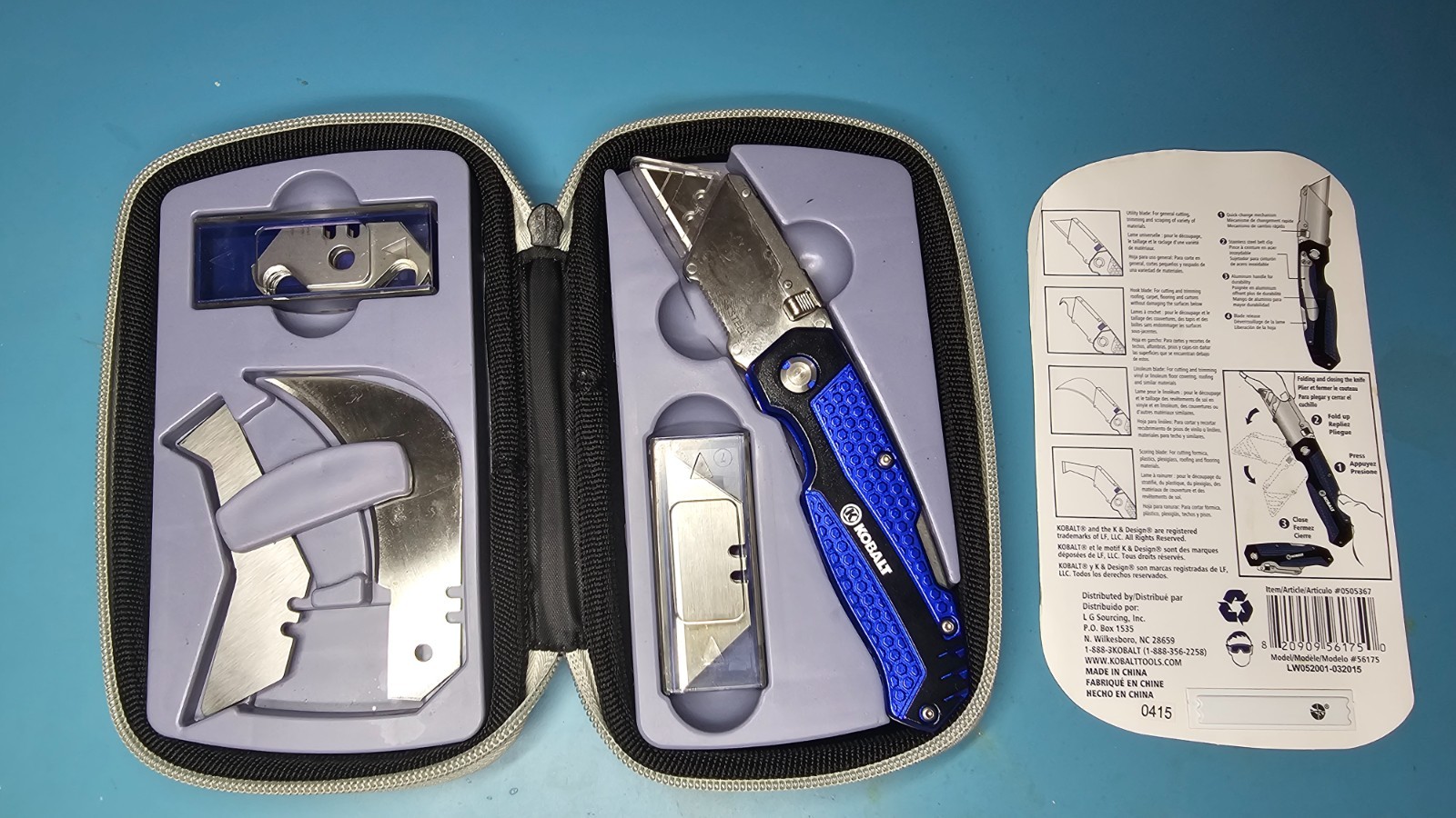 Kobalt Utility Knife Kit Model 56175