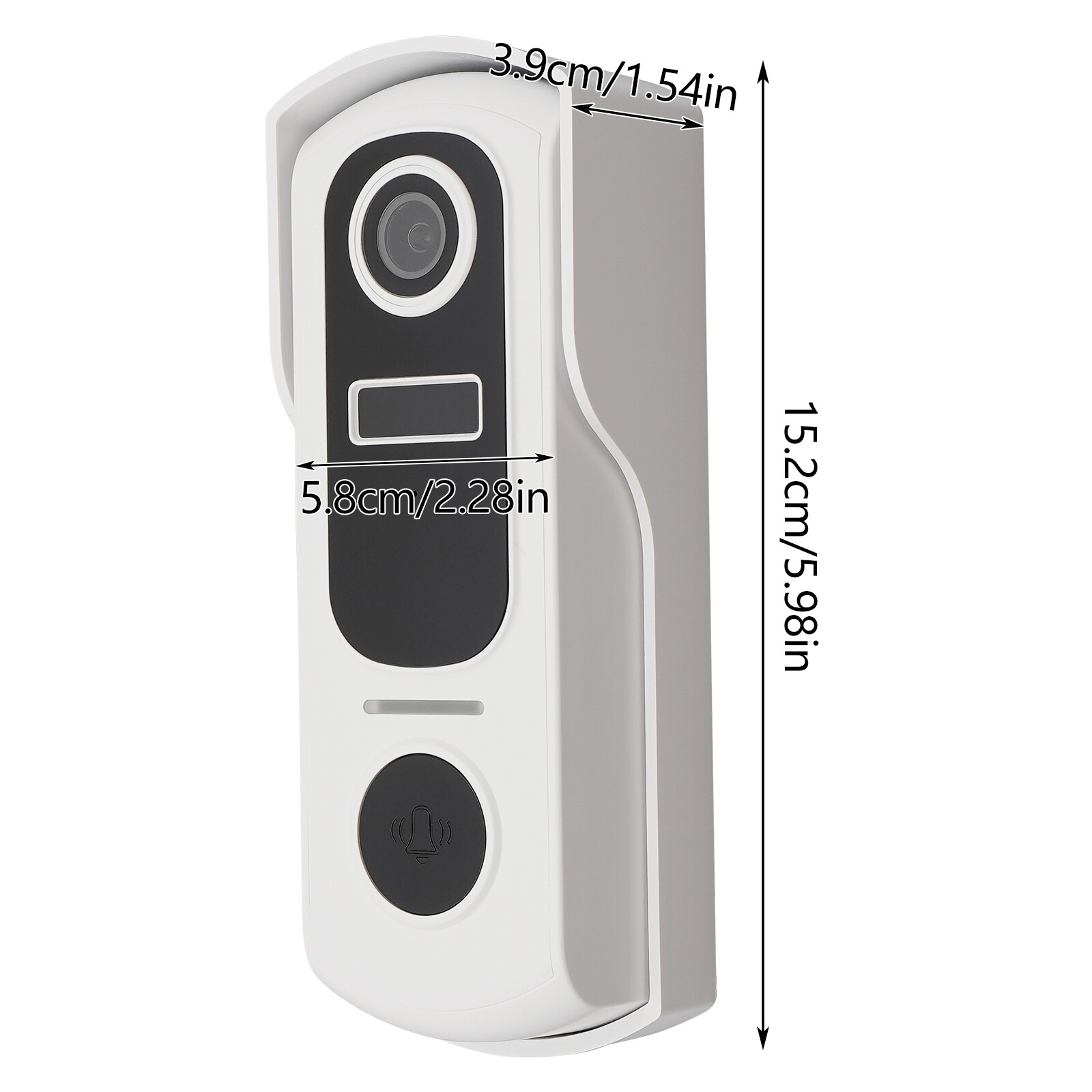 Wireless Doorbell Camera with Chime 2KFHD WiFi Video Doorbell Camera