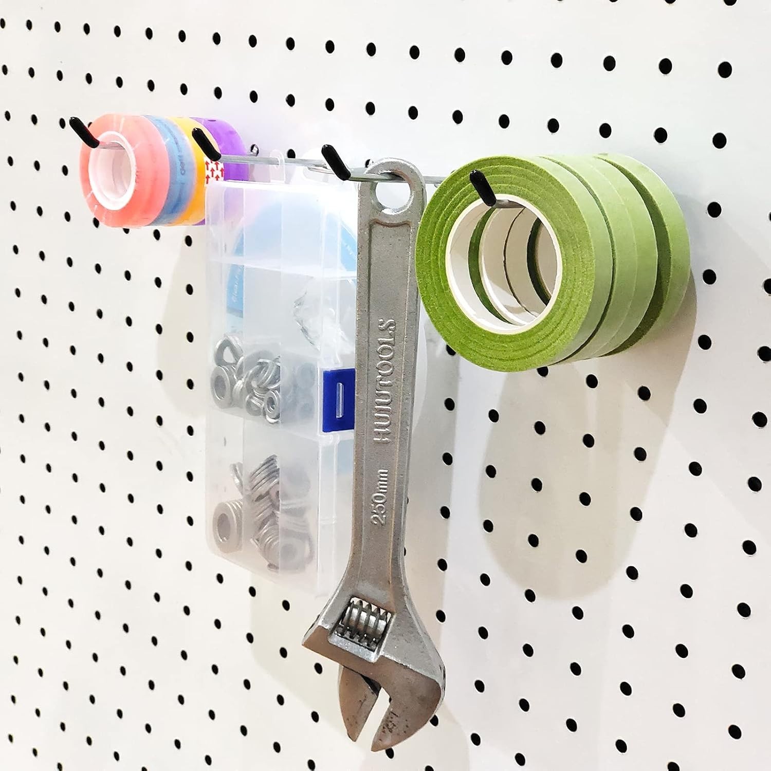 Effortless 2-Inch Pegboard Hooks - 32 Pack for Secure Tool & Supply Organization