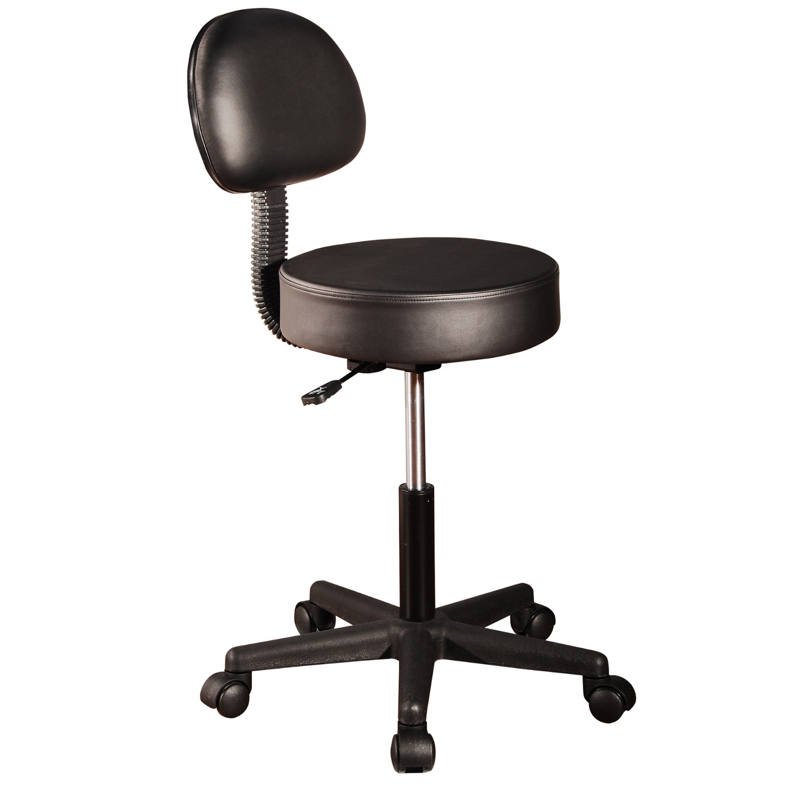 Master Massage Rolling Salon Spa Swivel Adjustable Stool Backrest Chair
