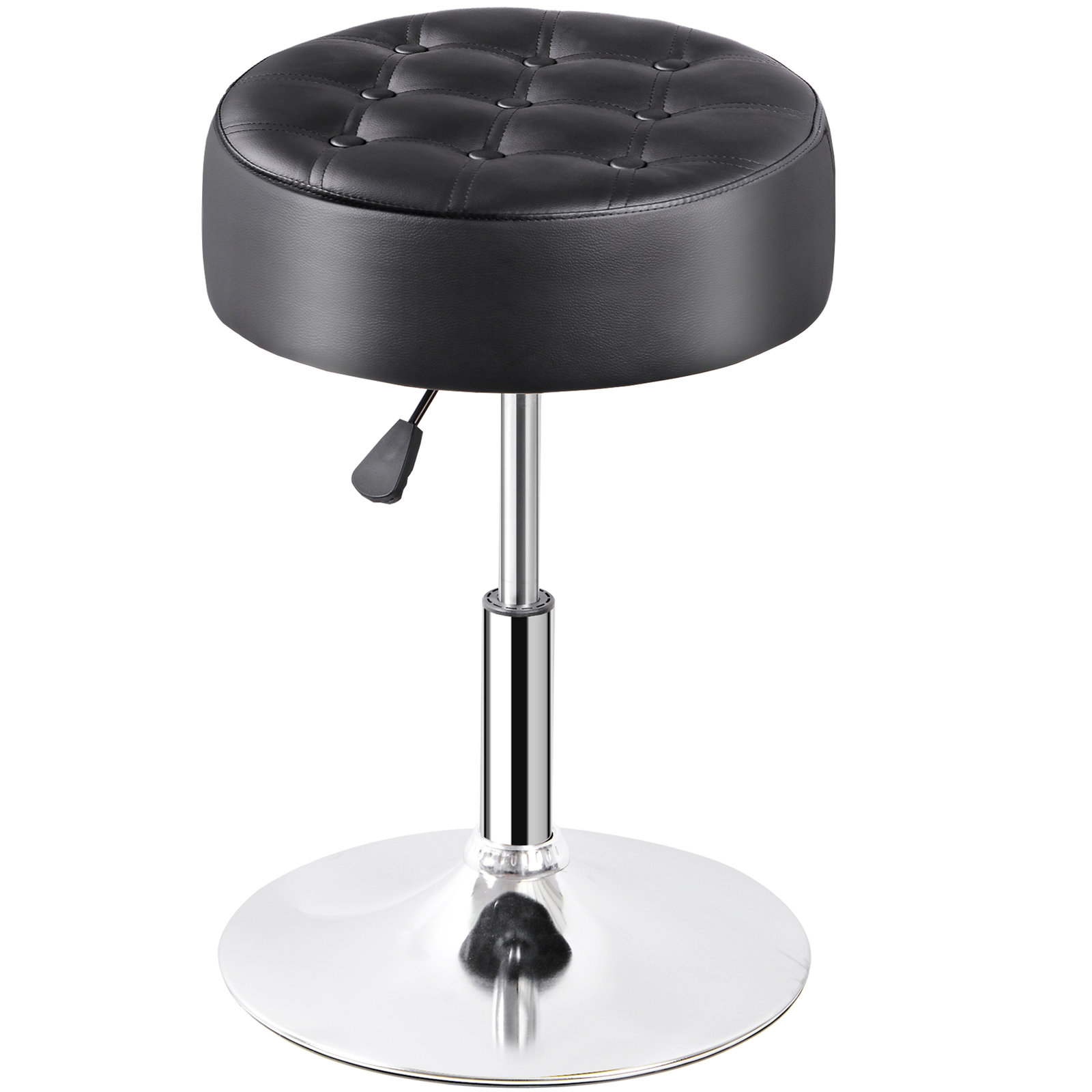 2PCS 360° Swivel Vanity Bar Stool Makeup Stool Adjustable Height Bar Stool Black