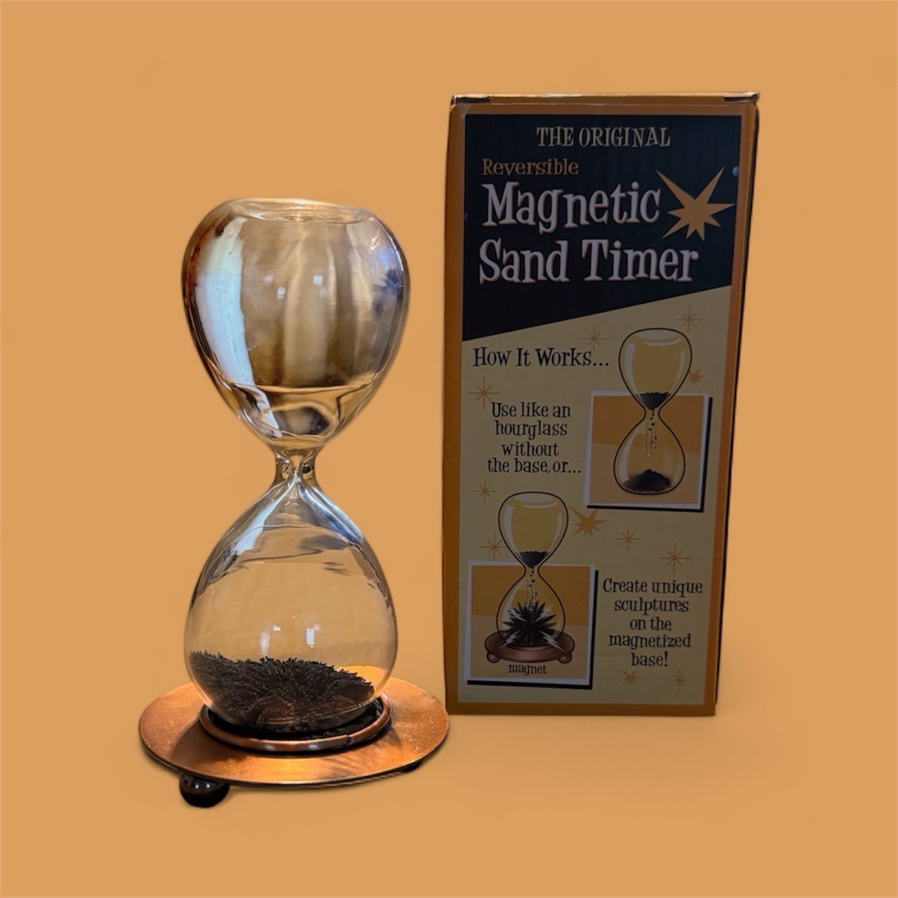 The Original Reversable Magnetic Sand Timer Westminster NIB