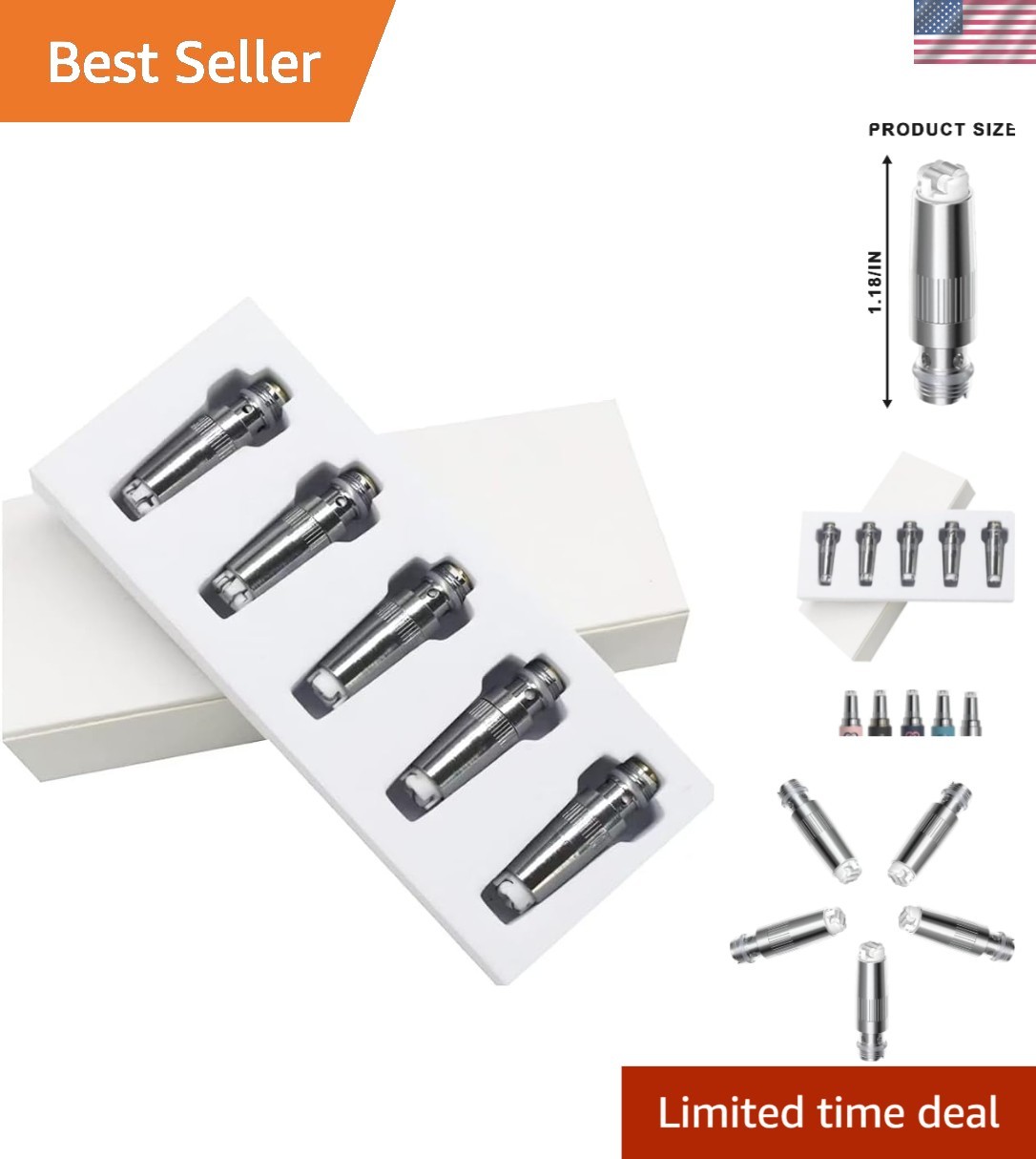 5PCS Durable Ceramic Heating Heads for Terp Pen - Welding Tip Accessories