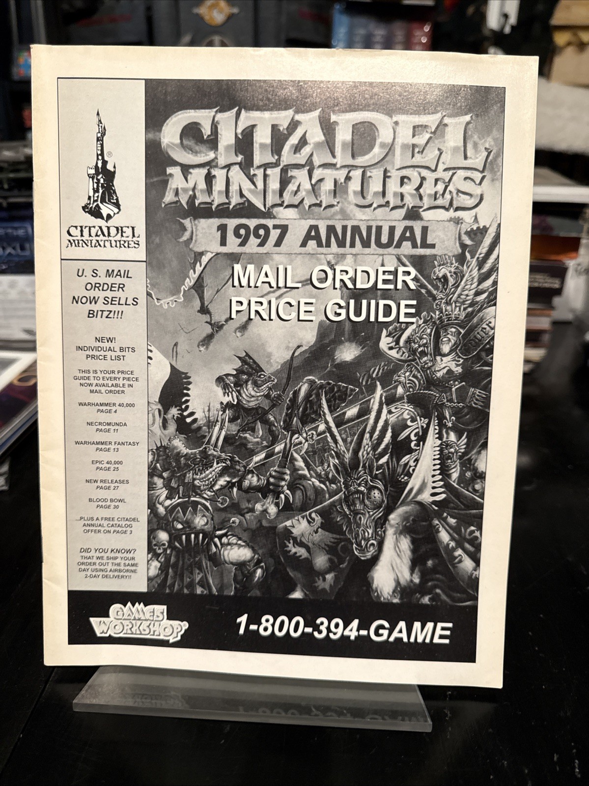 Citadel Miniatures Mail Order Catalogue 1997 Warhammer Mail Order Price Guide