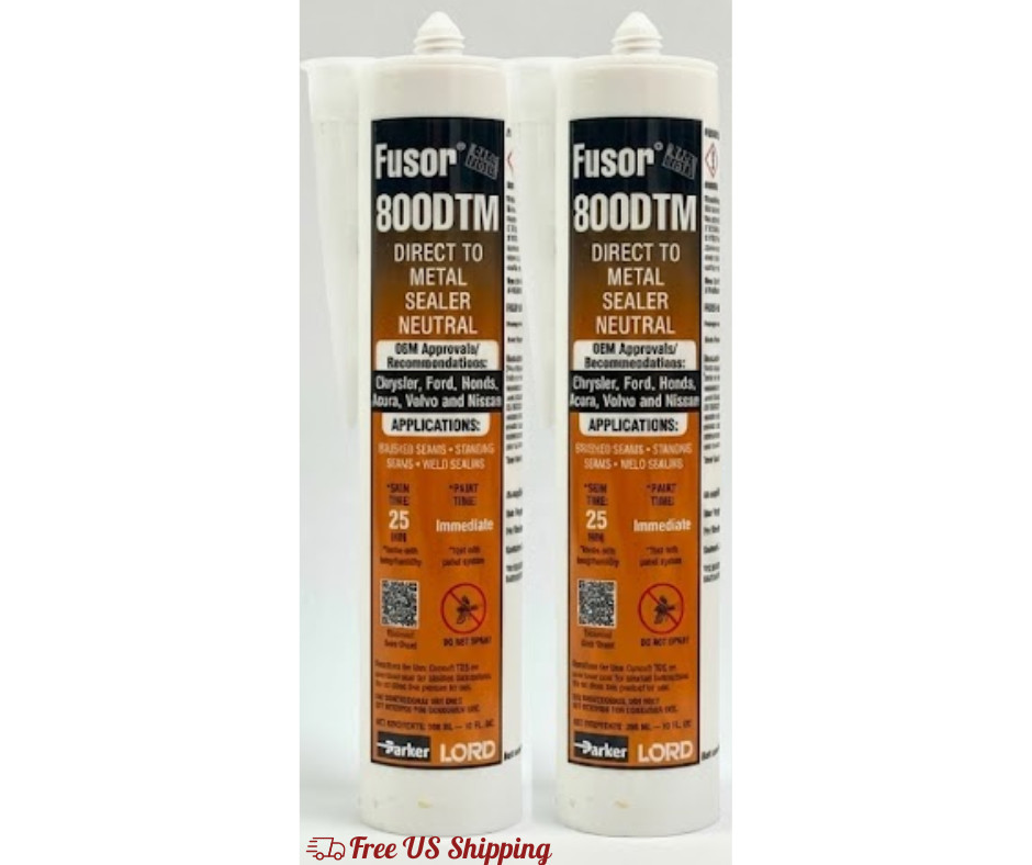 Lord Fusor 800DTM Neutral Direct-to-Metal Seam Adhesive Sealer 10 oz 2-pk