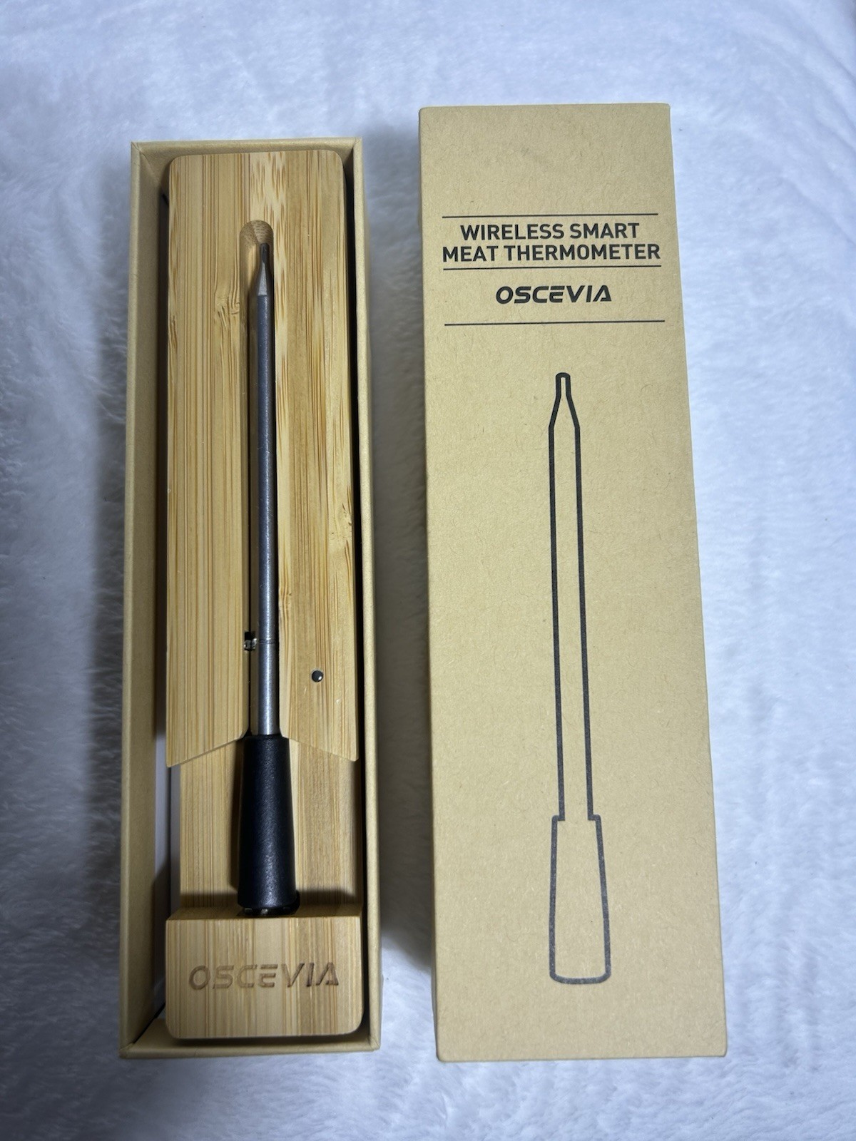 Oscevia Wireless Meat Thermometer Bluetooth BBQ Thermometer with APP Control
