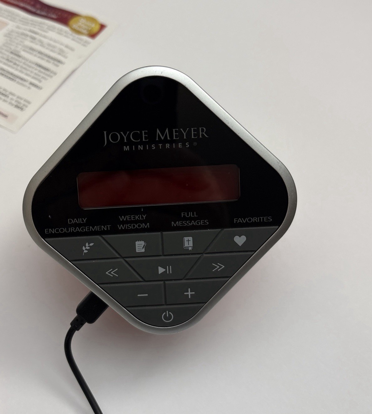 Joyce Meyer Ministries - Daily Encouragement Audio Cube w/Built-In Speaker