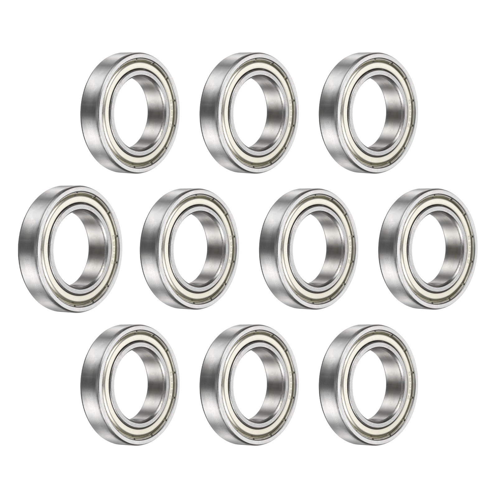 10Pcs 6905-ZZ Deep Groove Bearing, 25x42x9mm Metal Double Sealed Bearing