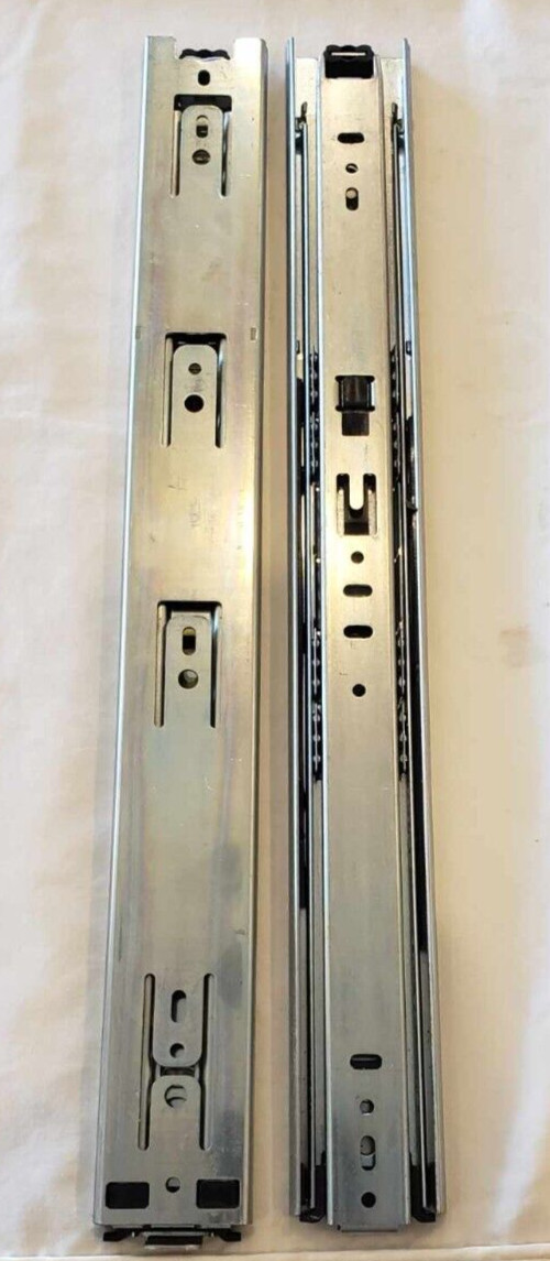 Woodtek Full-Extension Ball Bearing Zinc 16 Inch Drawer Slides Part A 137354