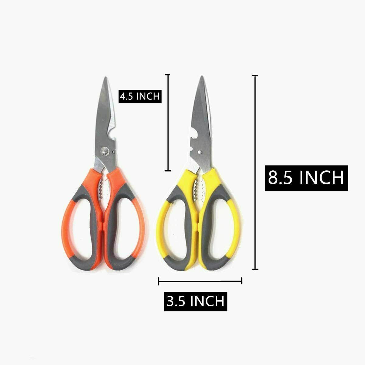 4X Multi Function Stainless Steel Heavy Duty Kitchen Household Scissors