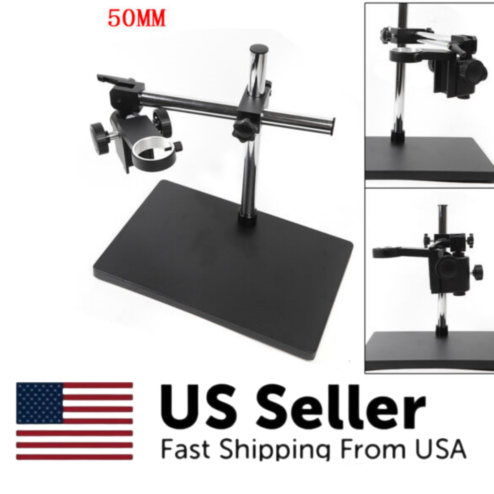 Microscope Camera Boom Stereo Arm Table Stand  10-265mm Adjustable Holder