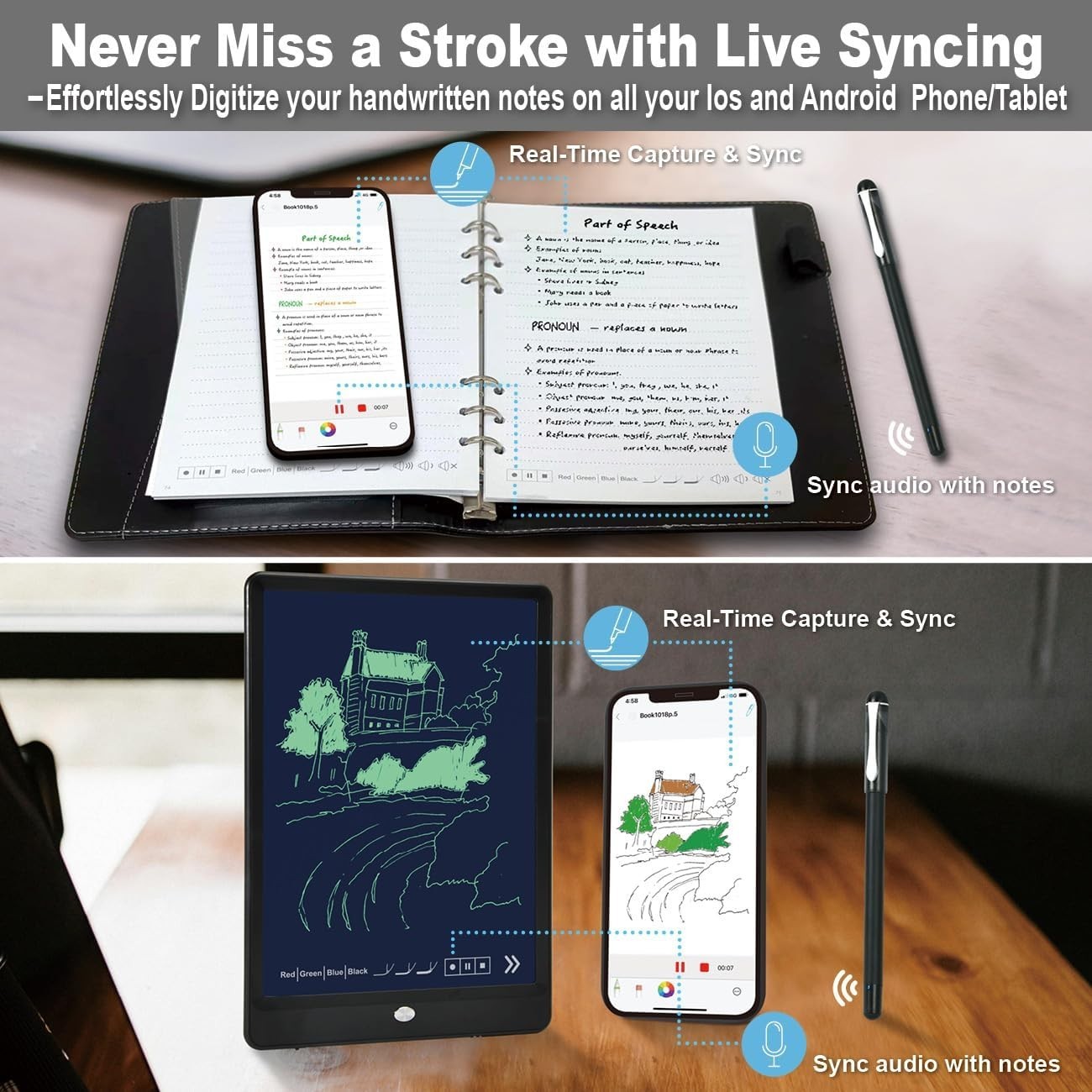 Digital Notebook with Smart Pen: Convert, Store & Share Handwritten Notes